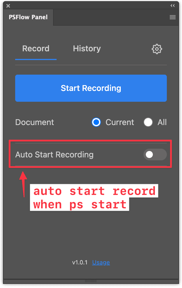 Auto Start Recording